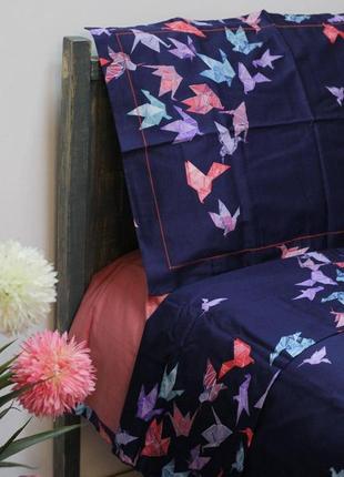 Двоспальне євро постільна білизна з єгипетської бавовни тм kesar polo