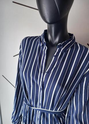 Удлиненная блуза/рубашка из вискозы3 фото
