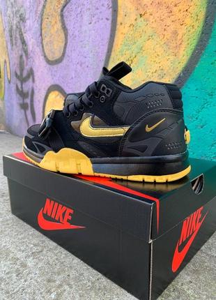 Кроссовки мужские nike air trainer 1 sp черные желтые, найк аир трейнер ...