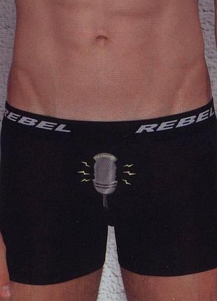 Труси чоловічі боксери rebel чорний 13928