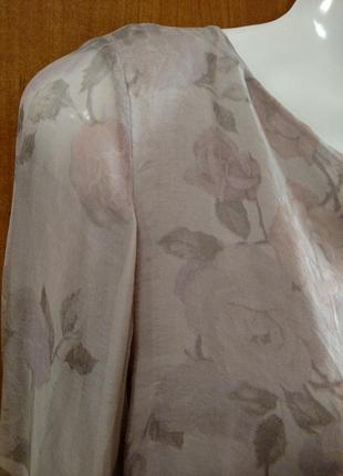 Блуза италия шелк в нюдовом тоне6 фото