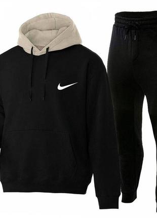 Базові костюми (худі+штани) на весну топ якості з принтом nike👌