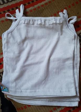 Майка майочка на бретельках бретеля белья белая