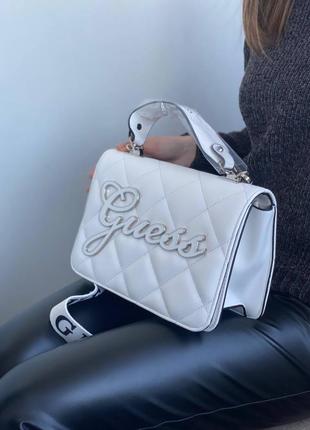 Сумка guess white5 фото