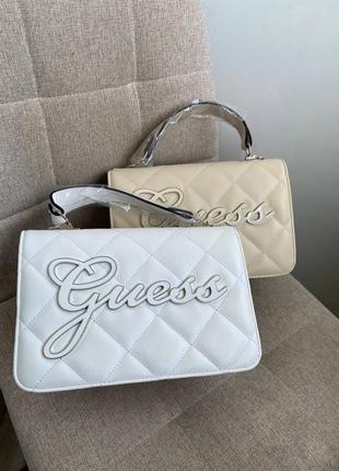 Сумка guess white2 фото