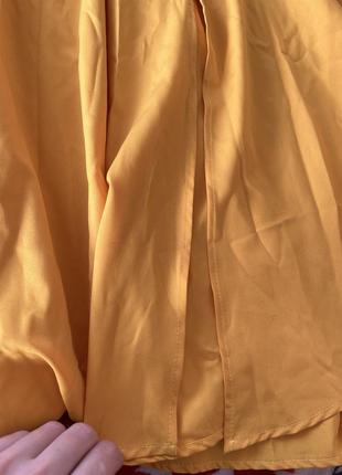 Длинная юбка желтая патриотическая3 фото