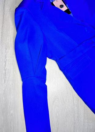 Новый синий пиджак prettylittlething p. xs2 фото