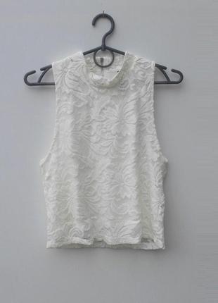 Мереживна блузка топ zebra