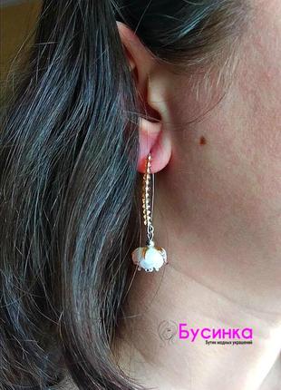 Серебряные серьги 925 пробы 5