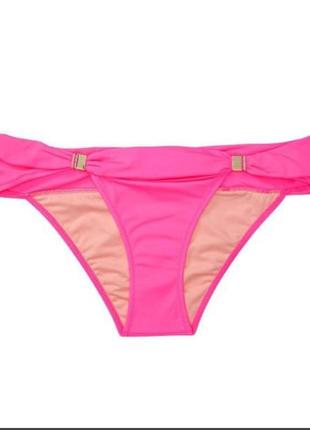 Трусы плавки низ купальника з золотою фурнітурою місті cheeky swim bottom р. з,м оригінал