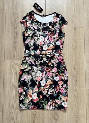 Сукня з квітковим принтом bella moda london 🛍️1+1=3🛍️