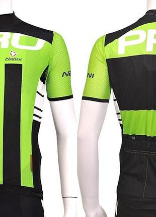 Велофутболка велоджерсі nalini pro lightweight jersey green italy (xl)