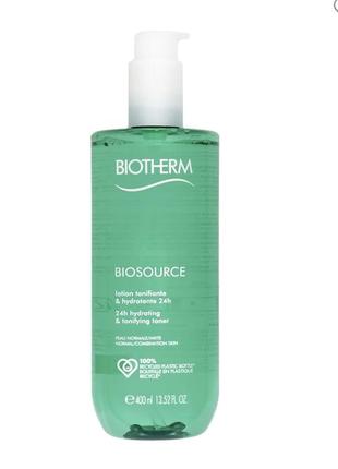 Зволожуючий лосьйон тонік biotherm biosource hydrating & tonifying toner 400 мл