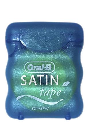 Зубна нитка oral-b satin tape (25 м)2 фото