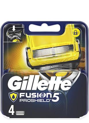 Сменные кассеты (лезвия) gillette fusion proshield 4 шт.