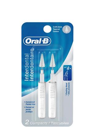 Мануальная зубная щетка oral-b для межзубных промежутков (2 шт.)1 фото