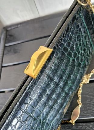 Сумка клатч из натуральной кожи крокодила5 фото