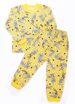 Пижама хлопковая, бавовняна піжама з котиком, фруктами легка літня3 фото