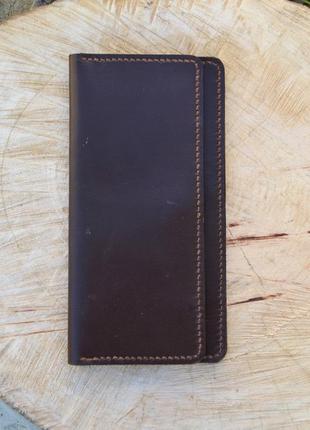Шкіряний портмоне №1. гаманець із натуральної шкіри. портмоне ручної роботи. подарунок чоловікові3 фото