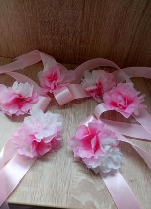 Бутоньерка розовая бутоньерка с цветами бутоньерки3 фото