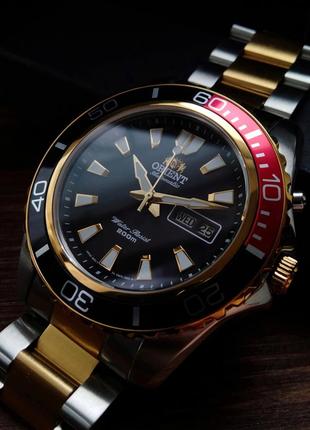 Годинники дайвер orient mako xl gold edition2 фото