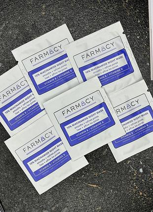Нічна маска для обличчя farmacy 10% niacinamide