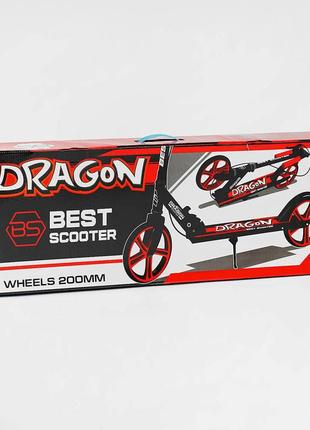 Самокат двухколесный dragon best scooter стальная рама от 5 лет4 фото