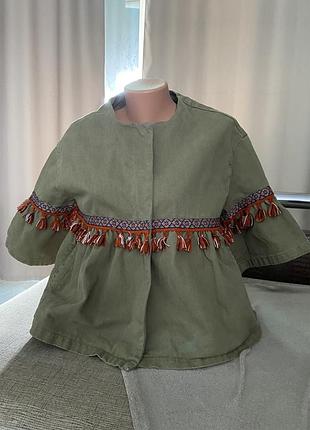 Рубашка с укороченным рукавом