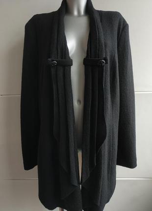 Шерстяной кардиган-полупальто marks & spencer