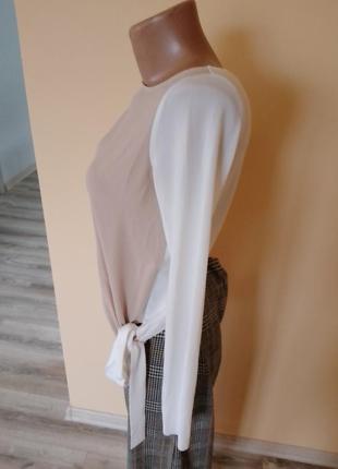 Блузка весенняя zara (пиджак в подарок)4 фото