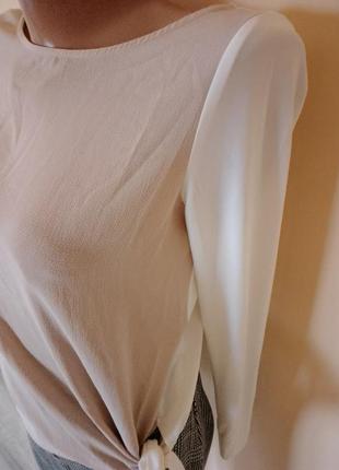 Блузка весенняя zara (пиджак в подарок)2 фото