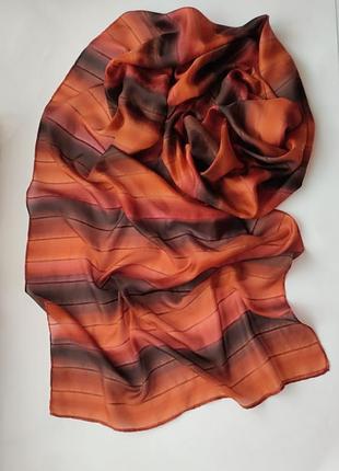 Шовковий палантин шарф шаль, 100% шовк yam yam1 фото