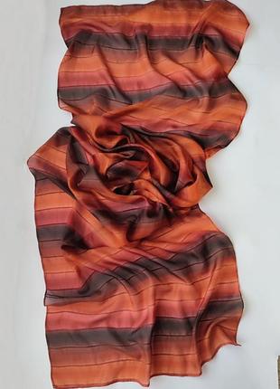 Шовковий палантин шарф шаль, 100% шовк yam yam2 фото