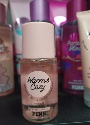 Міні спреї pink warm & cozy  victoria's secret вікторія сікрет