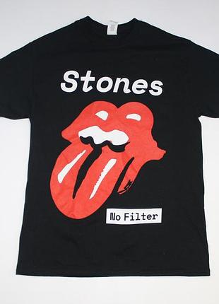 Туровая футболка the rolling stones принт язвы губы