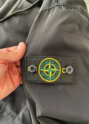 Ветровка stone island черная / качественные мужские ветровки на весну5 фото