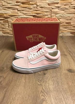 Оригинальные розовые женские кеды vans