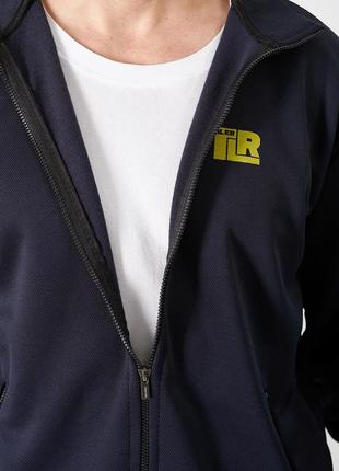 Чоловічий спортивний костюм зі стрейчевого фактурного трикотажу, з курткою на блискавці, tailer