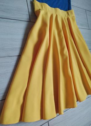 Желто голубой комплект юбка и юбка3 фото