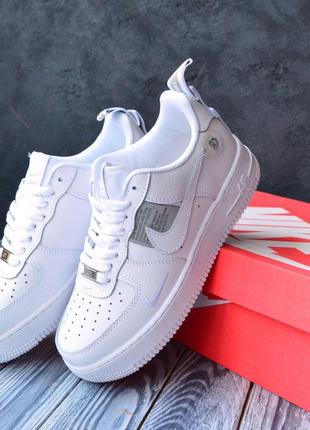 Кожаные кроссовки nike air force 1 '07 lv8 utility white