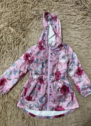 Курточка демисезонная на флисе e-vie angel