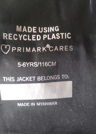 Дутий теплий  жилет принт мілітарі бренду primark uk 5-6 eur  1164 фото