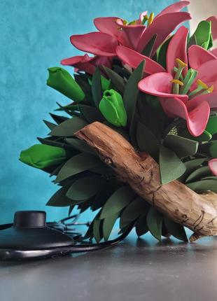 Лилии букет лилий светильник ночник цветочный светильник лилии