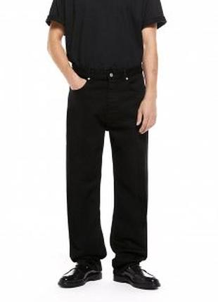 Крутые широкие джинсы прямого кроя zara - 32 р-р