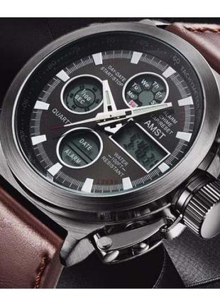Комплект наручные часы amst + портмоне baellerry business9 фото