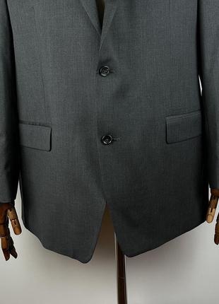 Новий чоловічий вовняний піджак michael kors grey wool blazer3 фото