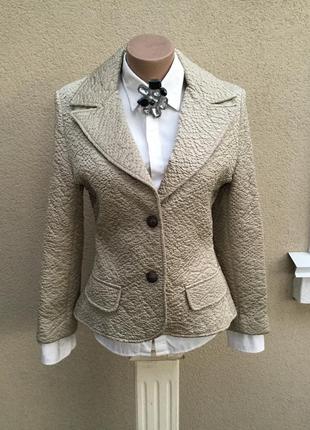 Жакет,пиджак,плотная,фактурная ткань с переливом,метал.пуговки,эксклюзив,италия