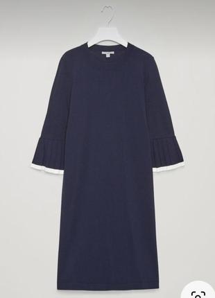 Стильное качественное платье из вискозы от бренда cos4 фото
