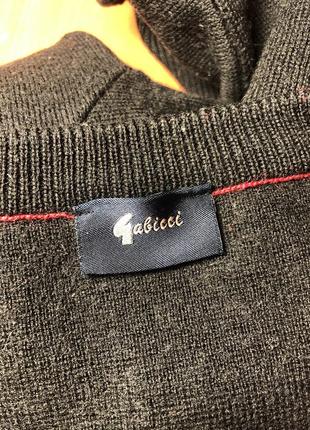 Винтаж свитер джемпер черный с красным шерсть вертикальные полосы 80е 90е6 фото