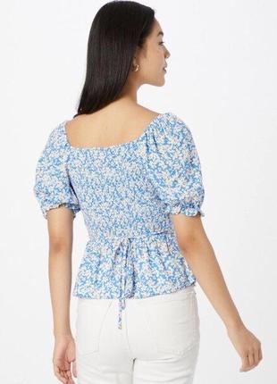 Новая нежная вискозная блуза в цветочный принт new look 💙🌿 коллекция eco vero5 фото